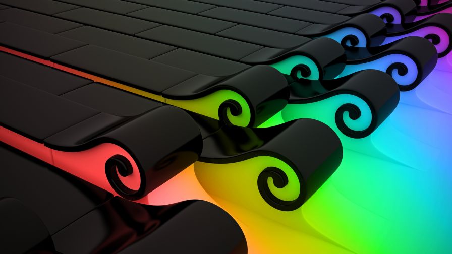Rainbow Abstract Texture Wallpaper 792